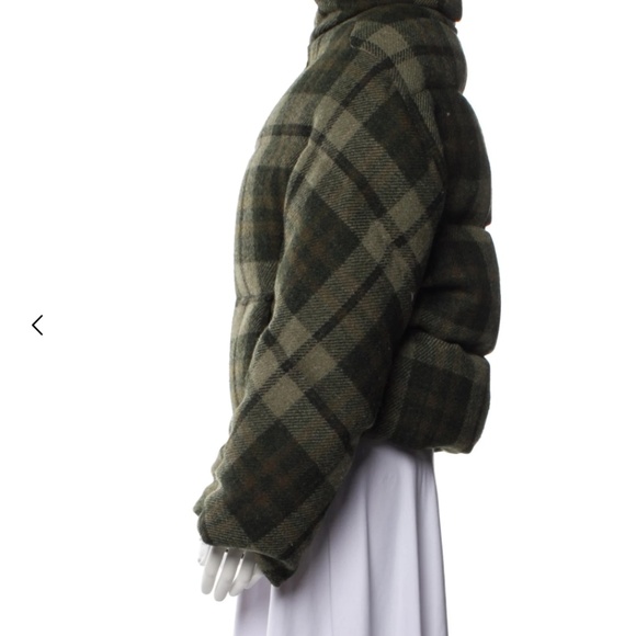 J.W. Anderson Virgin Wool Plaid Print Down Women's Jacket Size XS | US0, UK4 - Picture 3 of 4